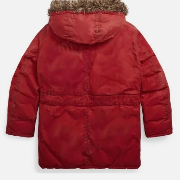 Ralph Lauren RRL Double RL Faux Fur Trim Oilcloth Parka (new with